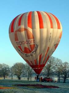 G-SEPT hot air balloon, a Cameron N-105, added to the archive 7 September 2026. Photograph by Balloon Spotters Archive
