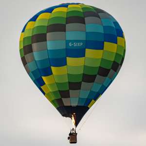 G-SIXP hot air balloon, a Cameron SPORT-90. Photograph by Dave