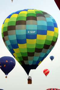 G-SIXP hot air balloon, a Cameron SPORT-90, added to the archive 7 September 2026. Photograph by G Bann