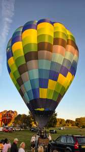 G-SIXP hot air balloon, a Cameron SPORT-90, seen at Horningsham, Wiltshire, United Kingdom on 11 September 2026. Photograph by Dave