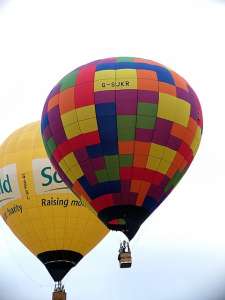 G-SJKR hot air balloon, a Lindstrand Balloons LBL 90A. Photograph by Balloon Spotters Archive