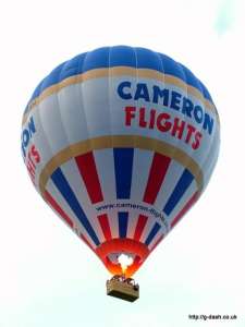 G-SKYJ hot air balloon, a Cameron Z-315. Photograph by Balloon Spotters Archive