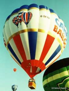 G-SKYP hot air balloon, a Cameron A-120, added to the archive 7 September 2026. Photograph by Mel Kirby
