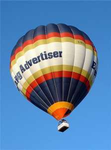 G-SKYU hot air balloon, a Cameron A-210. Photograph by Balloon Spotters Archive