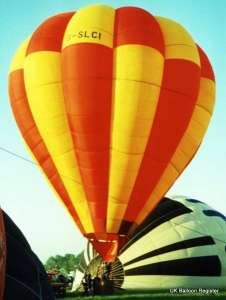 G-SLCI hot air balloon, a Thunder AX8-90, added to the archive 7 September 2026. Photograph by Mel Kirby
