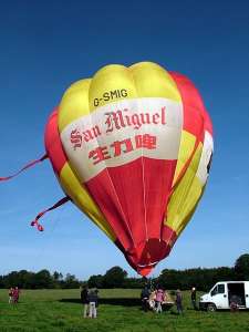 G-SMIG hot air balloon, a Cameron O-65, added to the archive 7 September 2026. Photograph by Balloon Spotters Archive