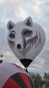 G-SNWY hot air balloon, a Diamond S-77, seen at Telford, Telford and Wrekin, United Kingdom on 30 August 2026. Photograph by Dave