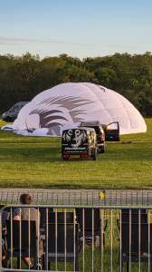 Snowy hot air balloon G-SNWY, a Diamond S-77 (animals)