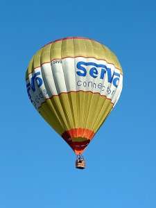 G-SRVO hot air balloon, a Cameron N-90, added to the archive 7 September 2026. Photograph by Balloon Spotters Archive