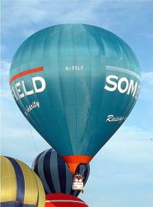 G-SSLF hot air balloon, a Lindstrand Balloons LBL 210A. Photograph by Balloon Spotters Archive