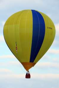G-STAC hot air balloon, a Lindstrand Technologies LTL Series 1-105. Photograph by G Bann
