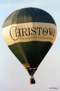 G-STOK hot air balloon, added to the archive 27 August 2026. Photograph by A Gibson