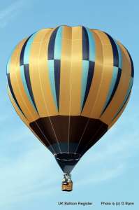G-SUAU hot air balloon, a Cameron C-90. Photograph by Balloon Spotters Archive