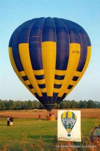 G-TATE hot air balloon, added to the archive 27 August 2026. Photograph by A Gibson