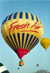 G-TEEZ hot air balloon, a Cameron N-90. Photograph by G Duke