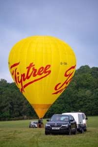 Tiptree hot air balloon G-TIPJ, a Cameron Z-77