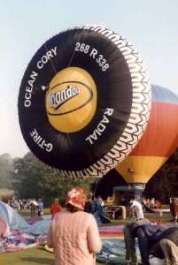 G-TIRE hot air balloon, added to the archive 27 August 2026. Photograph by Bill Teasdale