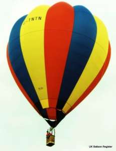 G-TNTN hot air balloon, a Thunder AX6-56, added to the archive 7 September 2026. Photograph by Mel Kirby