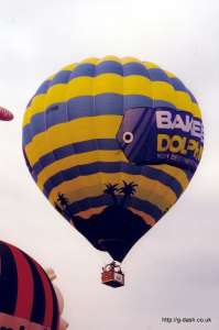 G-TRAV hot air balloon, added to the archive 27 August 2026. Photograph by Mike Clarke