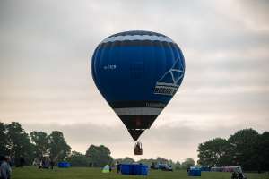 G-TREW hot air balloon, a Balony Kubicek SPOL. S R.O. BB22Z, seen at Arrow, Warwickshire, United Kingdom on 31 May 2025. Photograph by Dave