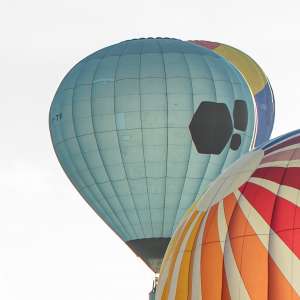 G-TSWI hot air balloon, a Lindstrand HOT AIR Balloons LBL 90A, seen at Horningsham, Wiltshire, United Kingdom on 14 September 2019. Photograph by Dave