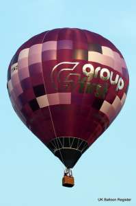 G-TSWZ hot air balloon, a Cameron Z-77, added to the archive 7 September 2026. Photograph by David Ryan