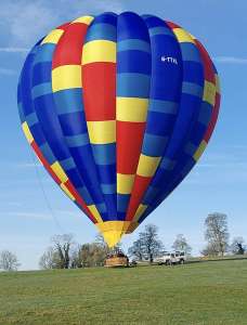 G-TTXL hot air balloon, a Cameron A-400. Photograph by Trev Read
