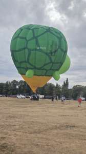G-TURT hot air balloon, an Ultramagic S-90, seen at Northampton, West Northamptonshire, United Kingdom on 16 August 2026. Photograph by Dave