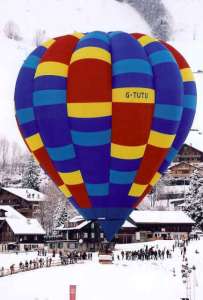 G-TUTU hot air balloon, a Cameron O-105. Photograph by Bill Teasdale