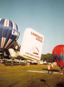 G-UCCC hot air balloon, a Cameron SIGN-90. Photograph by Andrew Garrett