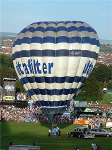 G-ULTR hot air balloon, a Cameron A-105. Photograph by Balloon Spotters Archive