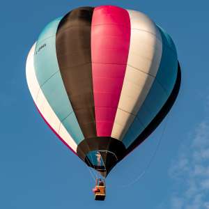 G-UMBS hot air balloon, a Butter CA AND Butter EA Solo Aerostatics DE-12/70, seen at Arrow, Warwickshire, United Kingdom on 29 May 2026. Photograph by Dave