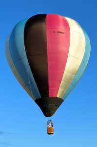 G-UMBS hot air balloon, a Butter CA AND Butter EA Solo Aerostatics DE-12/70, added to the archive 7 September 2026. Photograph by G Bann