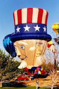 G-USAM hot air balloon, added to the archive 27 August 2026. Photograph by Mike Clarke