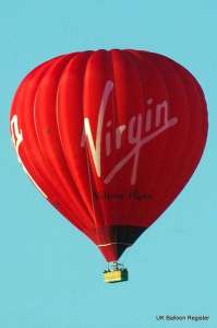 G-VBAF hot air balloon, a Cameron A-300. Photograph by Robin A Walker