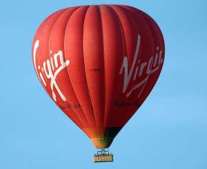 Virgin hot air balloon G-VBAK, a Cameron A-400, added to the archive 7 September 2026. Photograph by Chris (Cool PIX900 on Flickr)