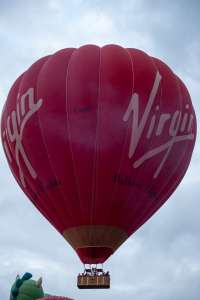 Virgin hot air balloon G-VBAU, a Cameron A-400. Photograph by Dave