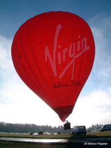 G-VBFV hot air balloon, a Cameron Z-400. Photograph by Virgin Balloon Flights