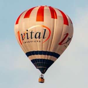 Vital hot air balloon G-VITL, a Lindstrand Balloons LBL 105A