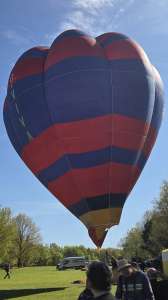 G-VIVA hot air balloon, a Thunder AX7-65 Bolt