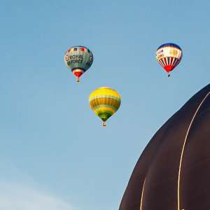 G-WADZ hot air balloon, a Lindstrand HOT AIR Balloons LBL 90A, seen at Leigh Woods, North Somerset, United Kingdom on 8 August 2014. Photograph by Dave