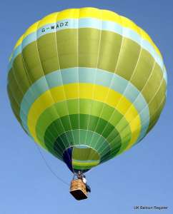 G-WADZ hot air balloon, a Lindstrand HOT AIR Balloons LBL 90A, added to the archive 7 September 2026. Photograph by Dan Whitelock