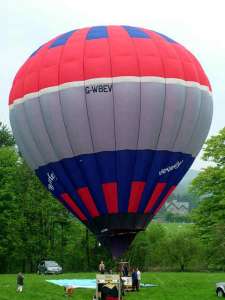 G-WBEV hot air balloon, a Cameron N-77. Photograph by G Bann