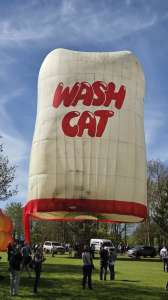 Mitt hot air balloon G-WCAT, a Thunder AND Colt Colt Flying Mitt (wash cat). Photograph by Dave