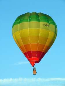 G-WDEB hot air balloon, a Thunder AX7-77, added to the archive 7 September 2026. Photograph by G Bann