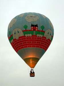 G-WHAT hot air balloon, a Thunder AND Colt Colt 77A, added to the archive 7 September 2026. Photograph by G Bann