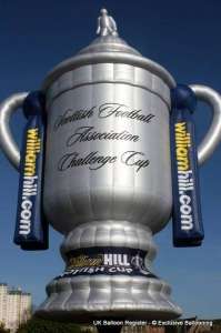 Trophy hot air balloon G-WHIL, a Balony Kubicek SPOL. S R.O. BB-S/CUP (william hill), added to the archive 7 September 2026. Photograph by Exclusive Ballooning