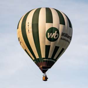 G-WILB hot air balloon, an Ultramagic M-105. Photograph by Dave