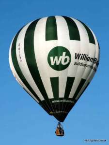 G-WILB hot air balloon, an Ultramagic M-105, added to the archive 7 September 2026. Photograph by G Bann