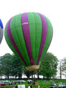 G-WINE hot air balloon, a Thunder AX7-77Z, added to the archive 7 September 2026. Photograph by G Bann